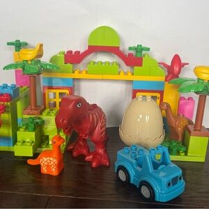 Dinosaur Building Blocks Toys, Jurassic Theme (Compatible with Lego Duplo)